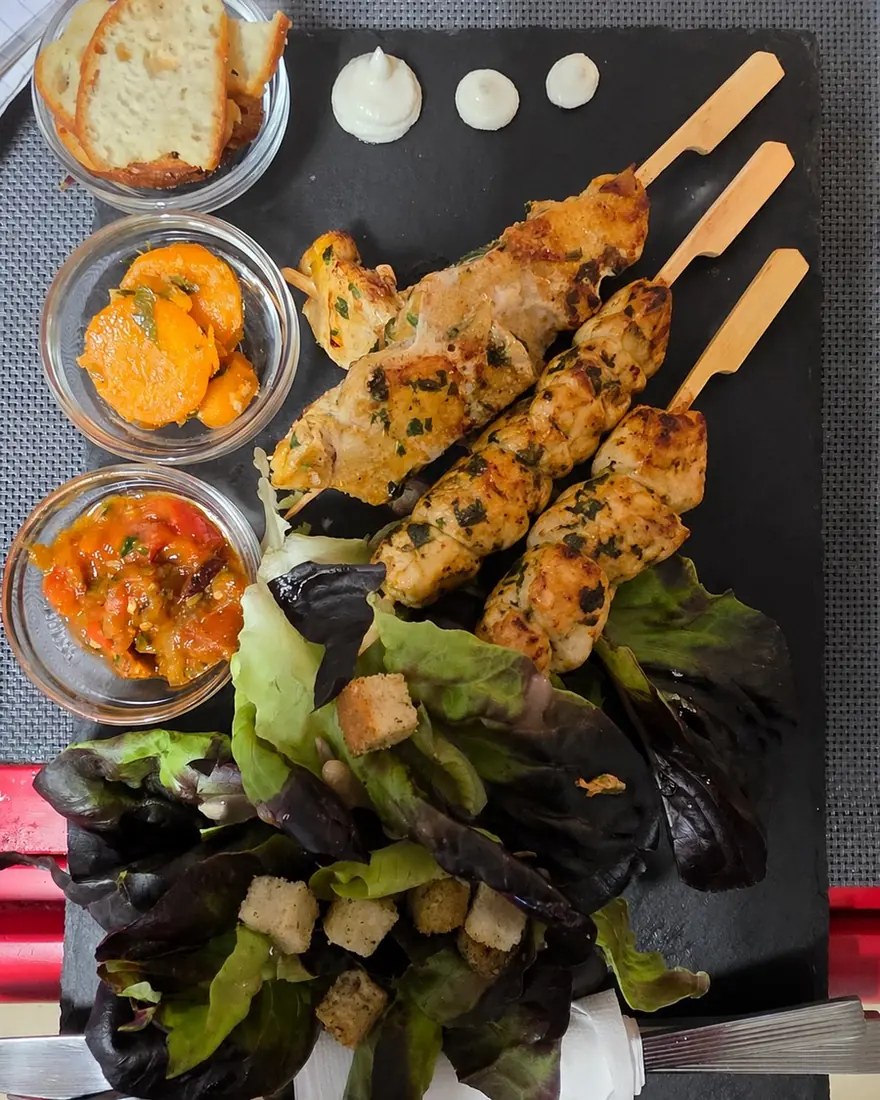 Brochettes de poulet à la marocaine