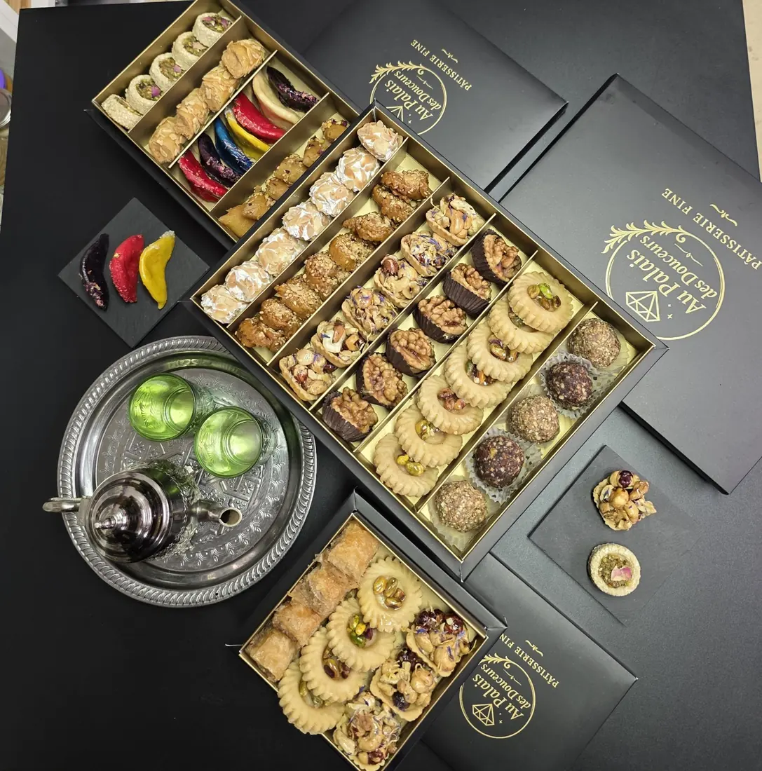 Coffrets de pâtisseries fines Au Palais des Douceurs