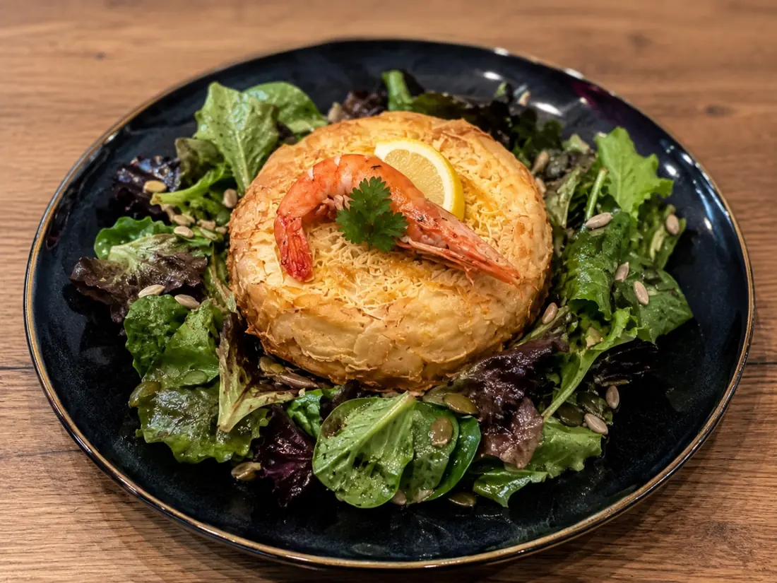 Pastilla aux poissons et fruits de mer